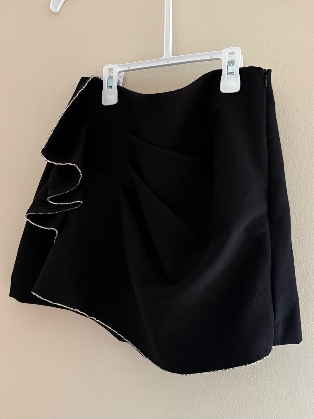 Zara Embellished Hem Ruffle Skort